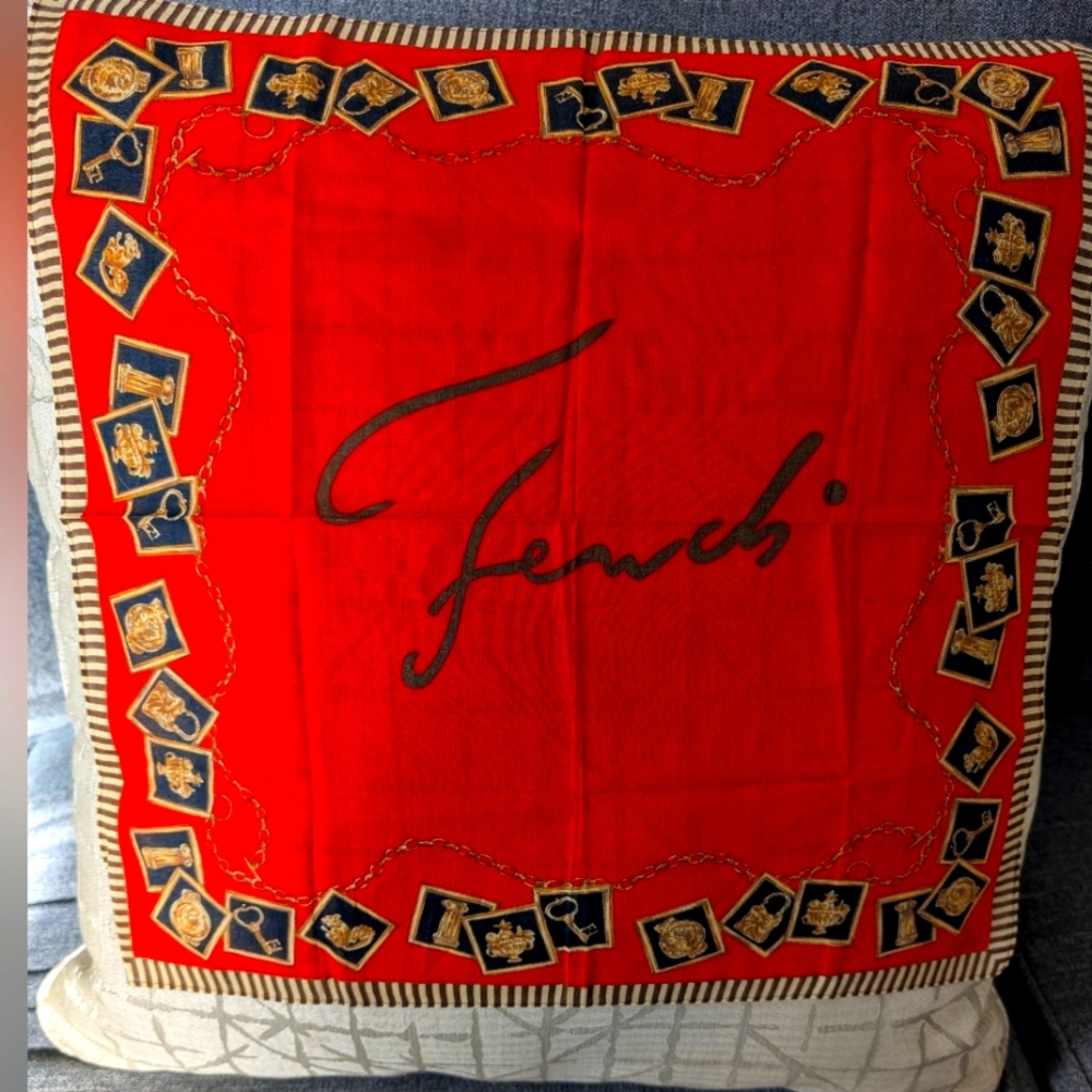 Fendi Vintage Small Handkerchief/Neck Scarf - Picture 3 of 3